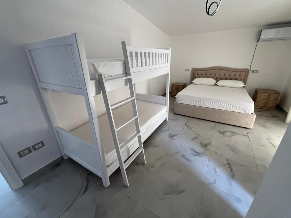 Photo of the whole room, Bedroom, bunk bed