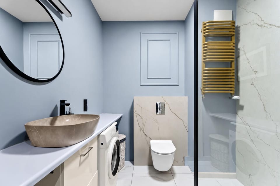 Shower, Bathroom, washing machine