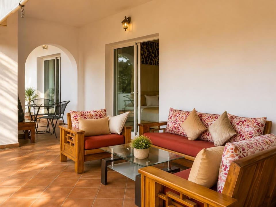 View (from property/room), Balcony/Terrace, Living room, Seating area
