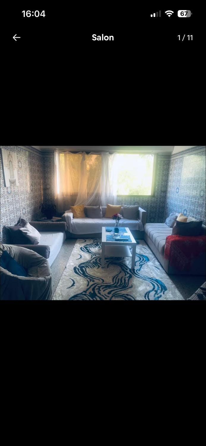 chambre cosy balcony en bord de mer Vacation rental in Mohammedia