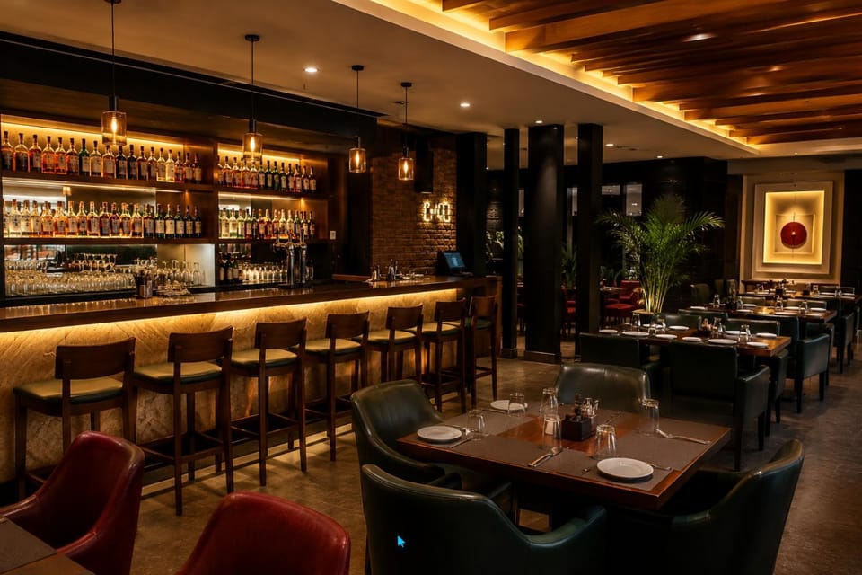 Restaurant/places to eat, Nightclub / DJ, Living room, Lounge or bar, Food and drinks, Banquet/Function facilities, Seating area, Food, Drinks