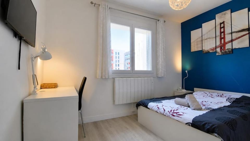 Le Smart & Cosy - Location Logement Entier - 3 Chambres - Parking Gratuit autour de la coproriété -- Wifi Fibre -Gare à 20 min Apartment in Grenoble