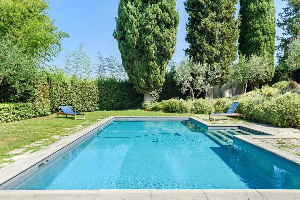 Property building, Living room, Swimming pool