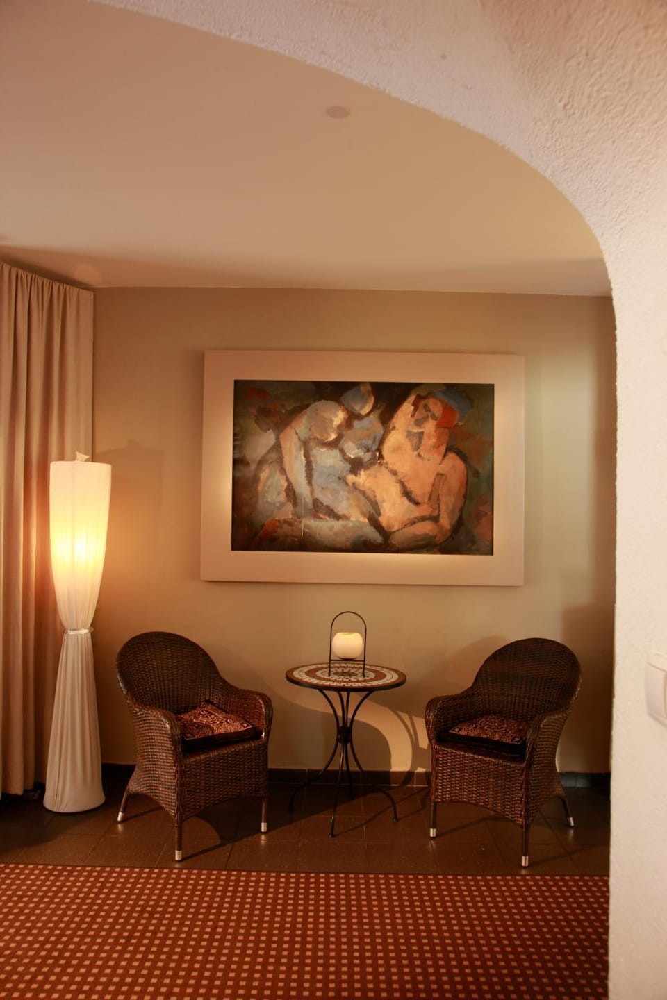Decorative detail, Seating area