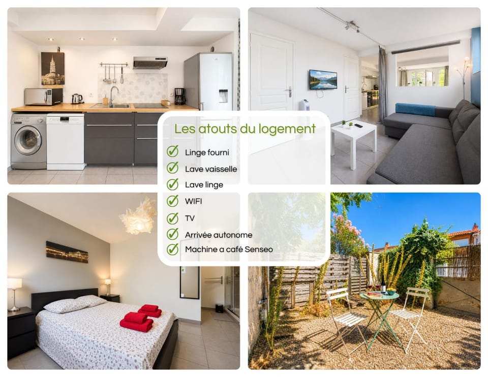 Bed, Day, Night, Kitchen or kitchenette, Photo of the whole room, Bedroom, dishwasher, internet, towels, washing machine