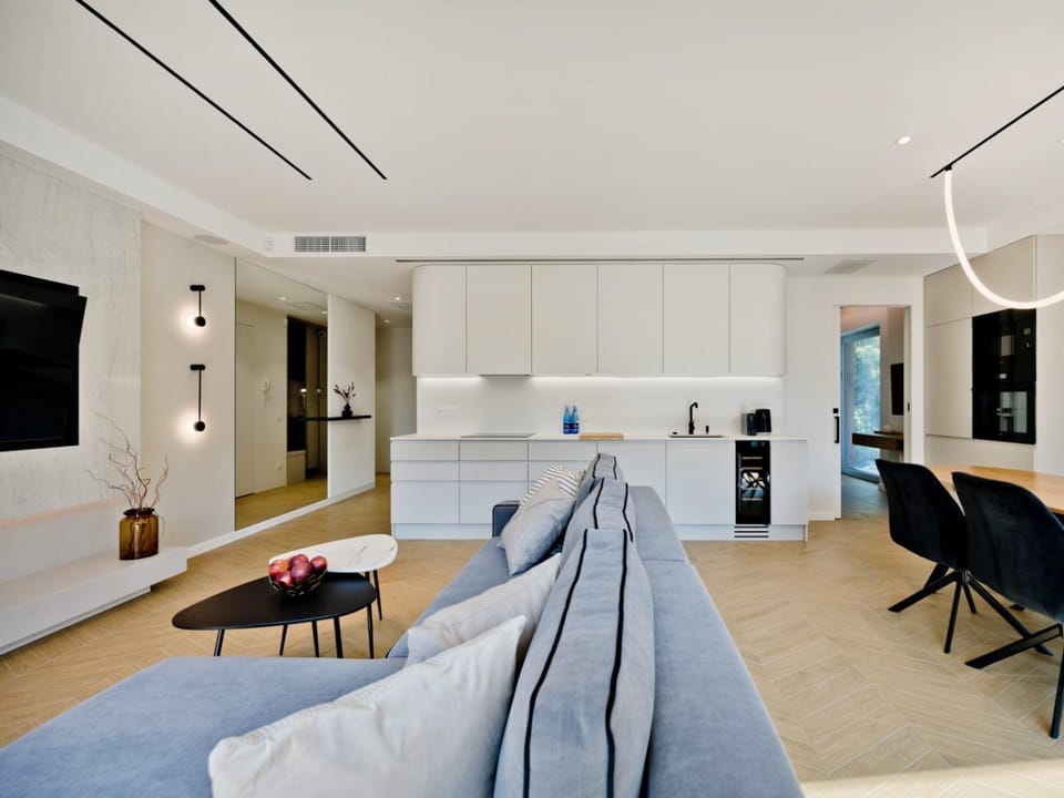 Kitchen or kitchenette, microwave
