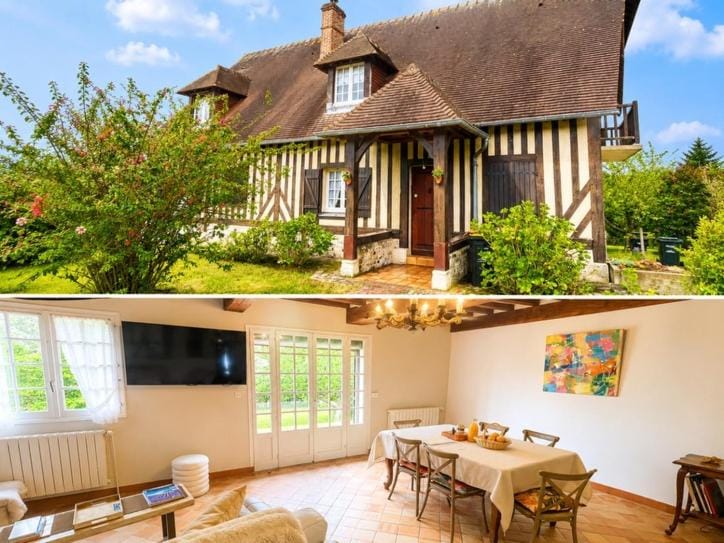 Property building, Garden, Living room, Dining area