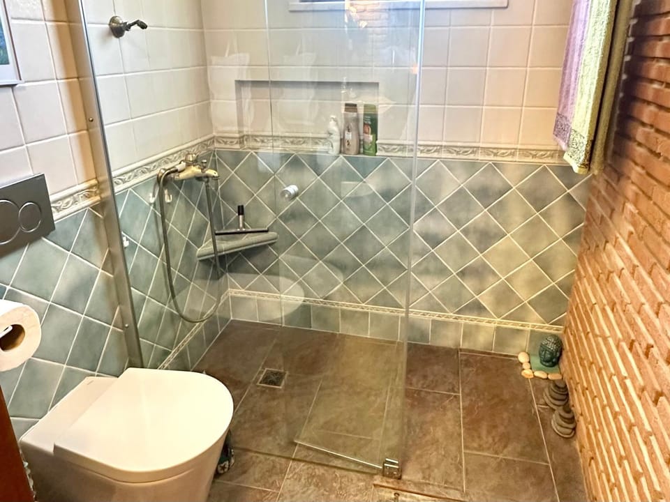 Shower, Toilet, Bathroom, towels