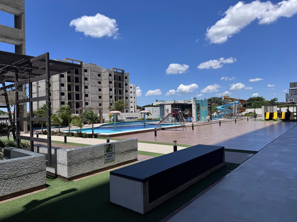 Children play ground, Pool view