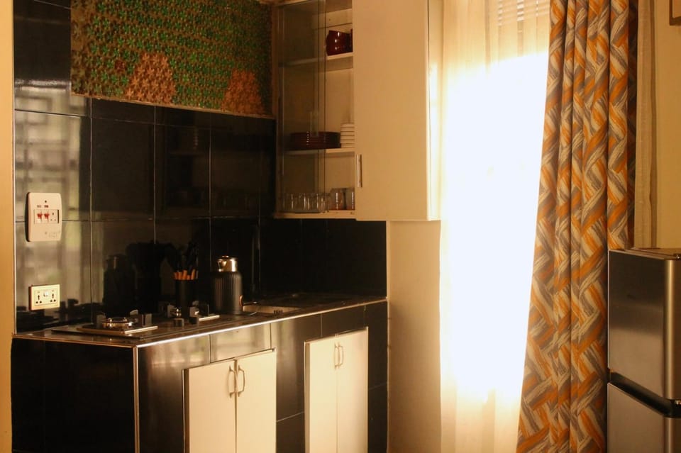 Kitchen or kitchenette, minibar, oven, stove, Internal: Not applicable to any particular room