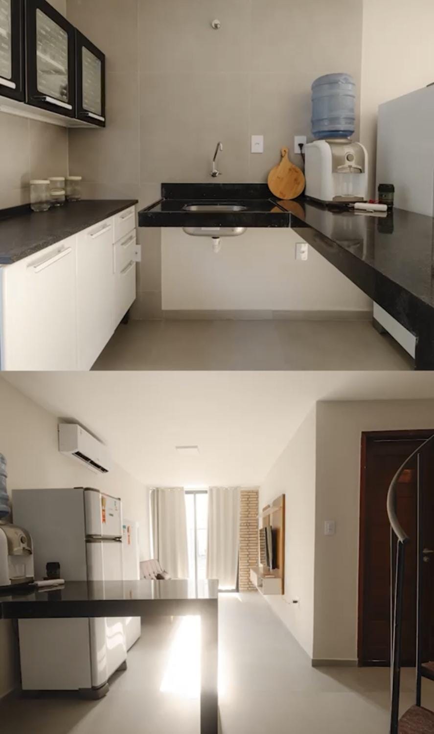 Living room, Communal kitchen
