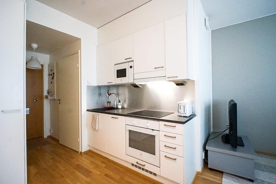 Kitchen or kitchenette, dishwasher, oven, stove, toaster