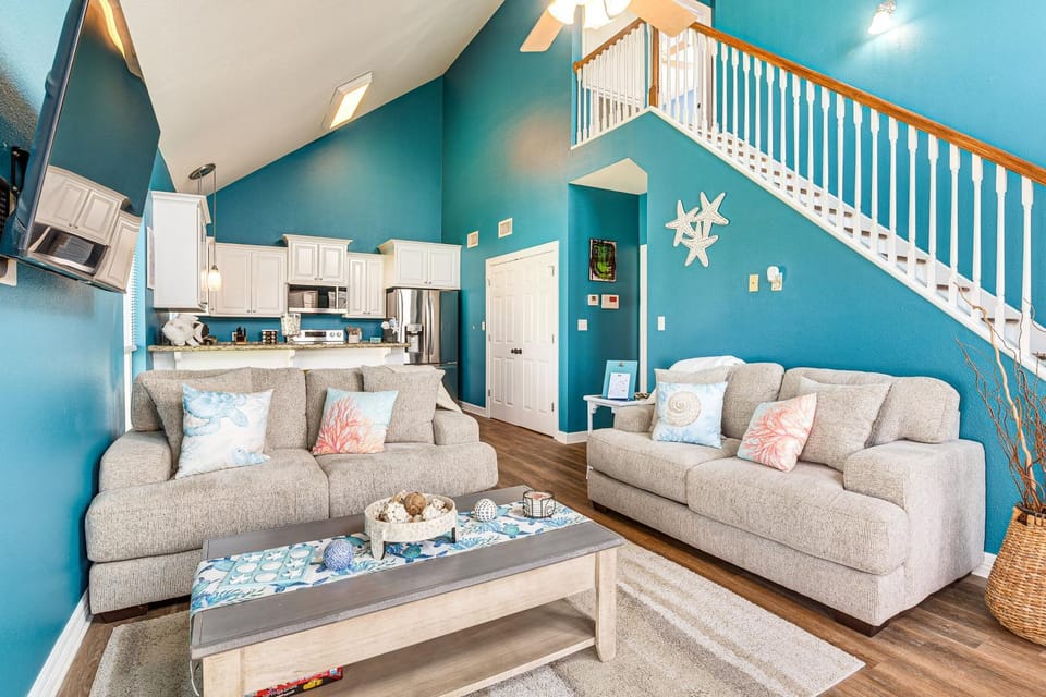 Walk to Ocean! Crystal Beach Gem w/ Decks & View! House in Bolivar Peninsula