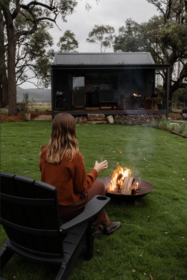 Wood-fired Hot Tub & Sauna, Tiny Cabin in Hunter Valley Cabin in Vacy
