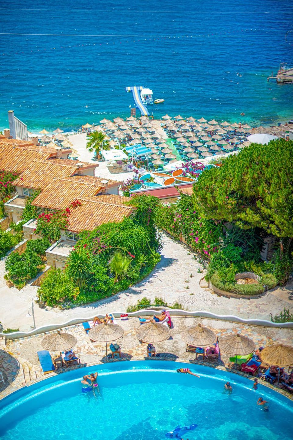 Bird's eye view, Pool view, Sea view