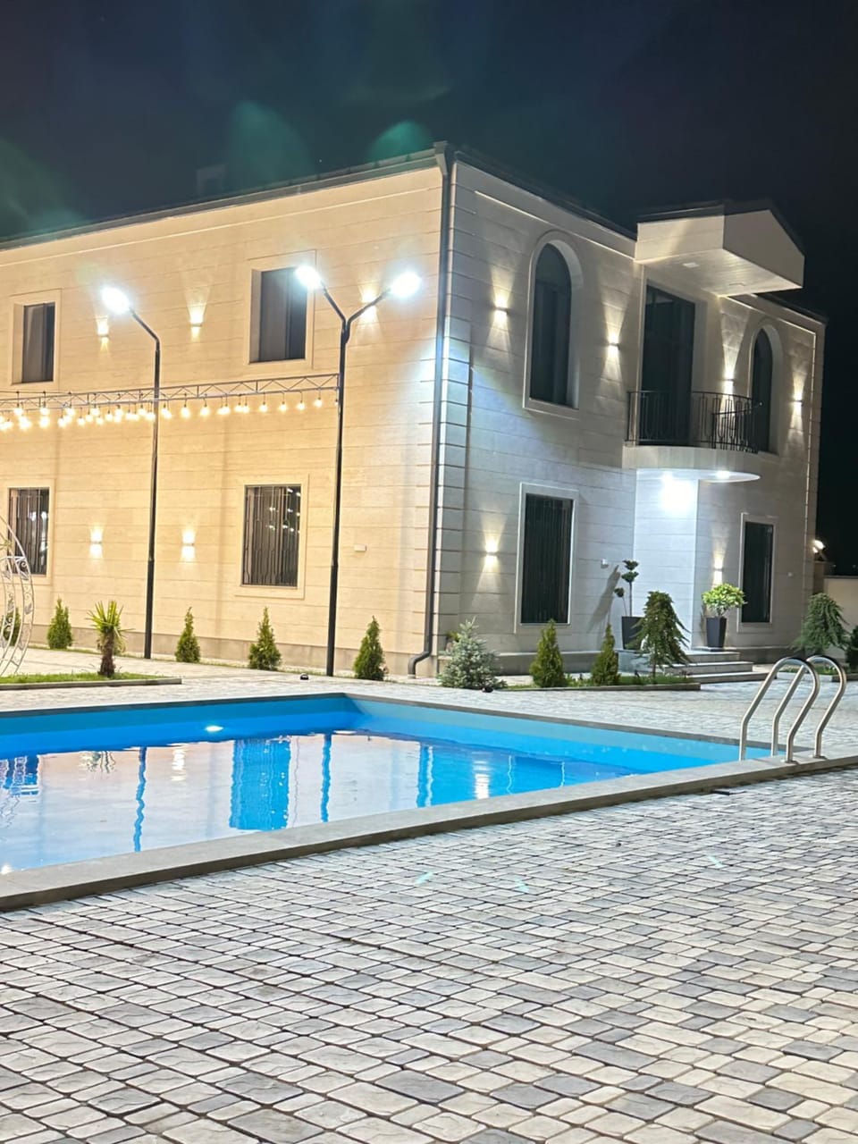 Night, Swimming pool