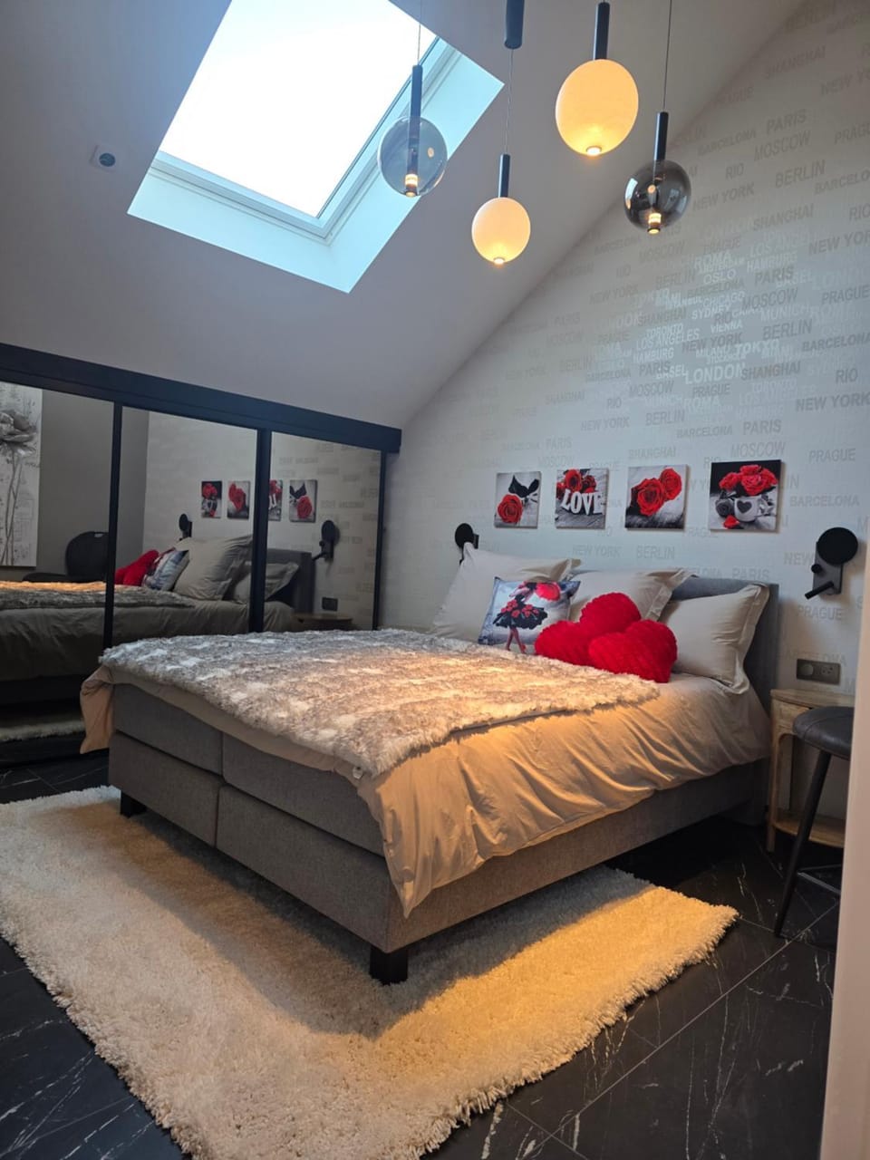 Bed, Bedroom, wardrobe
