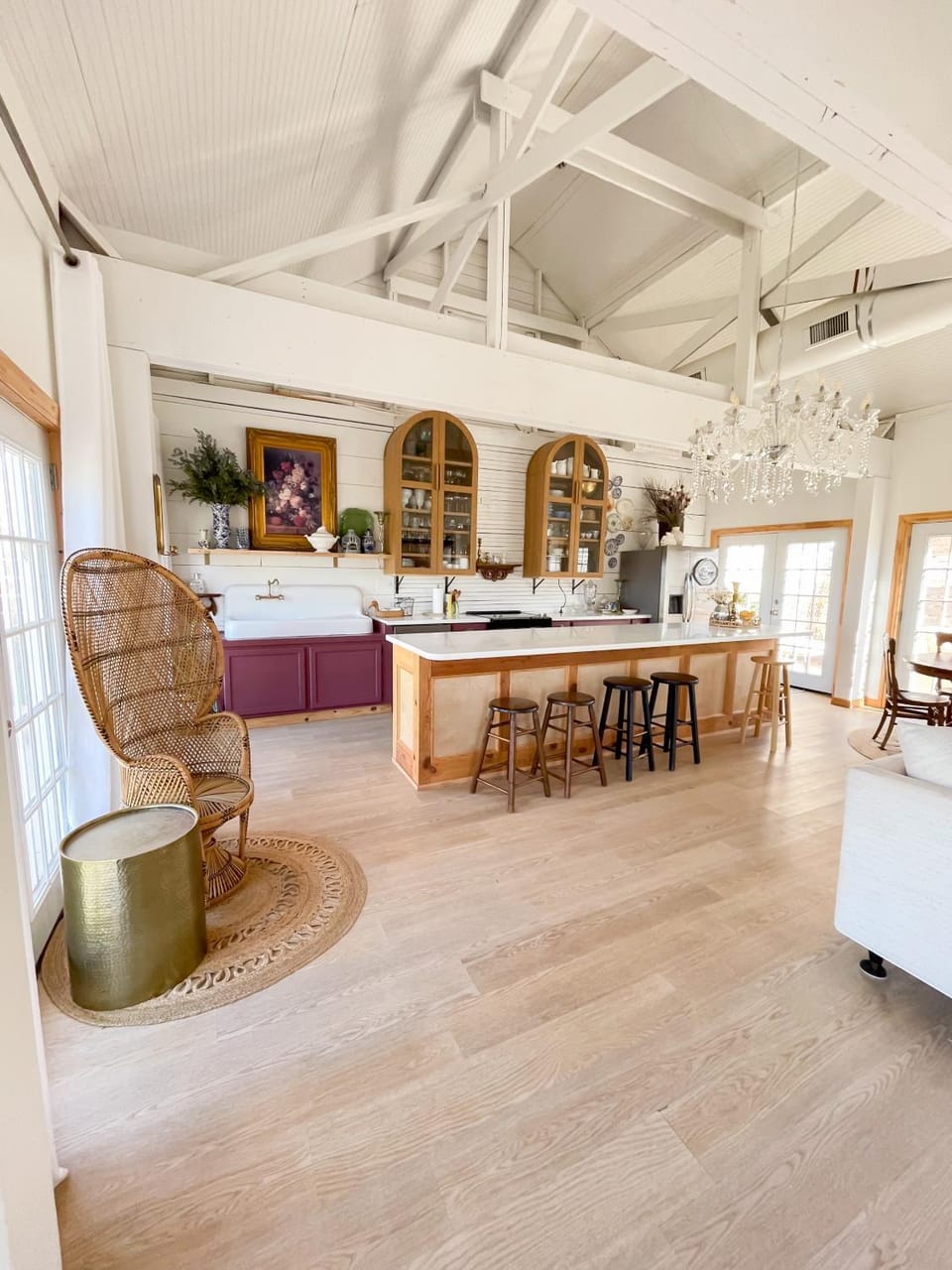 Living room, kitchen