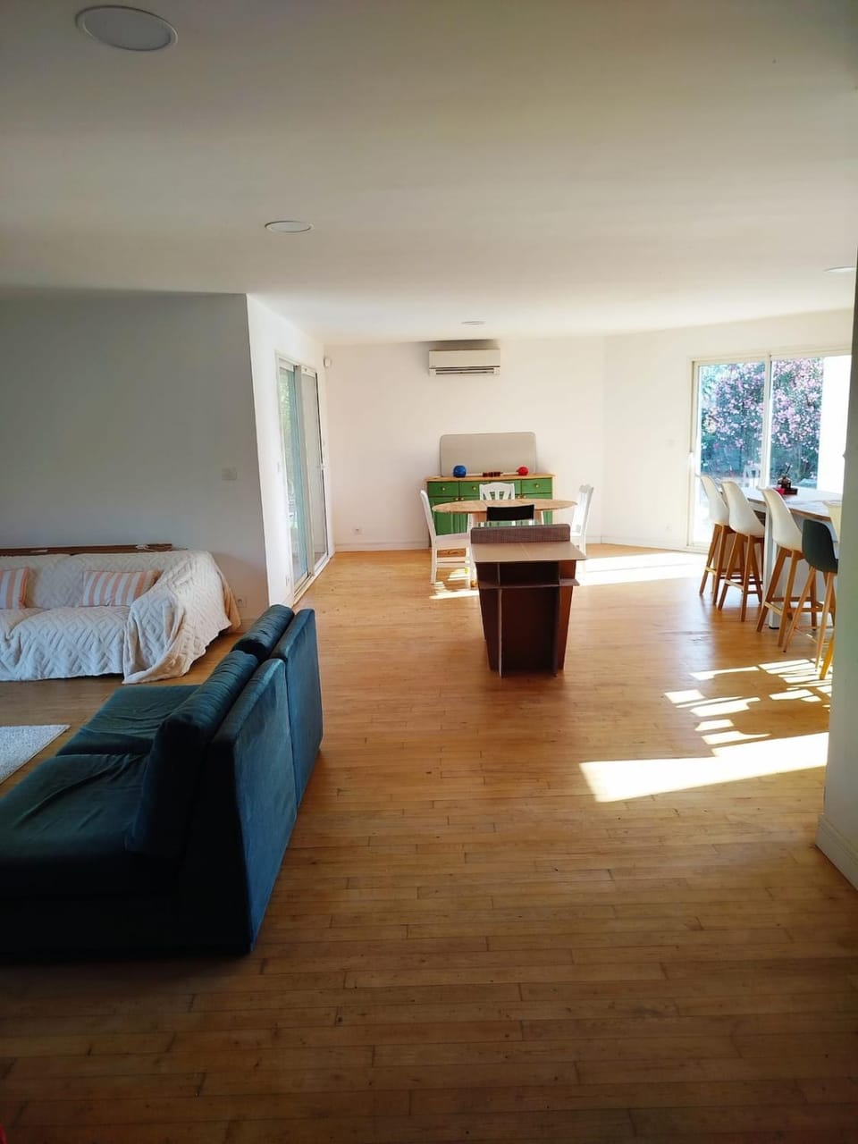 Living room, Dining area, air conditioner