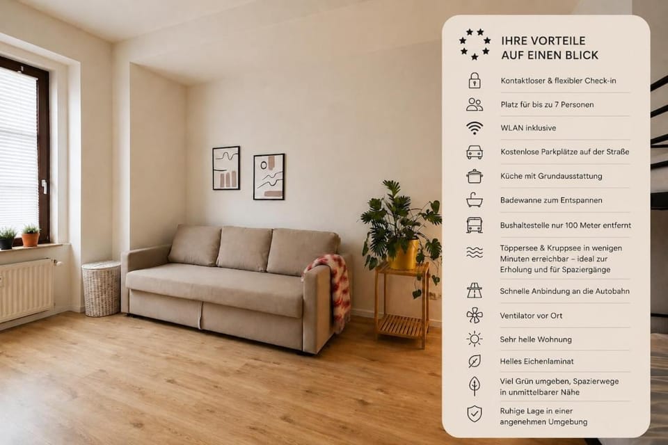 Apartment for 7, Lakes, nature, Wi-Fi & free parking Apartment in Krefeld