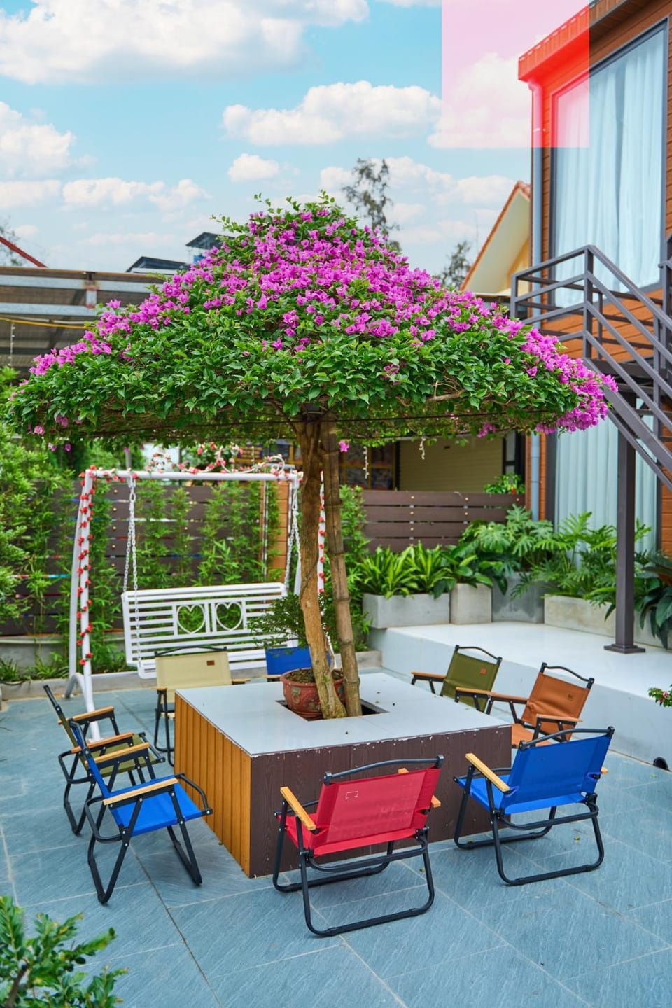Patio, Day, Garden, sunbed