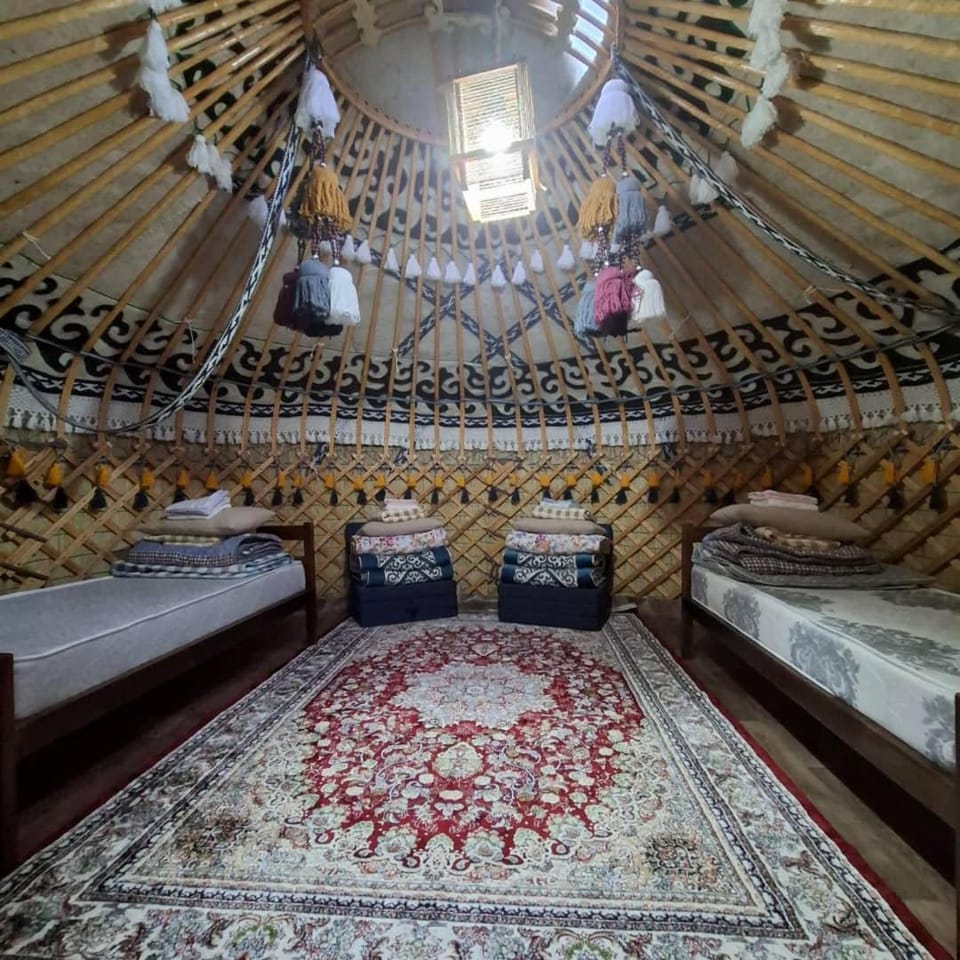 Yurts number 2 and 4 Campground/ 
RV Resort in Almaty Region, Kazakhstan