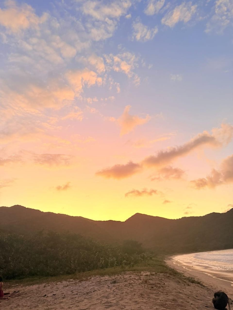Natural landscape, Beach, Sea view, Sunset