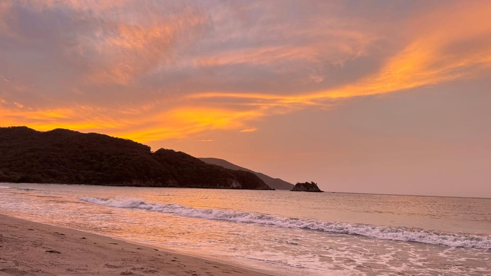 Natural landscape, Beach, Sunset