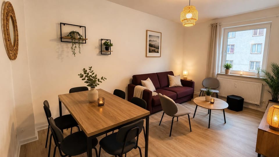 Gemütliches Apartment für 6 Personen mit Balkon, Wifi, Smart-TVs Apartment in Saxony-Anhalt, Germany