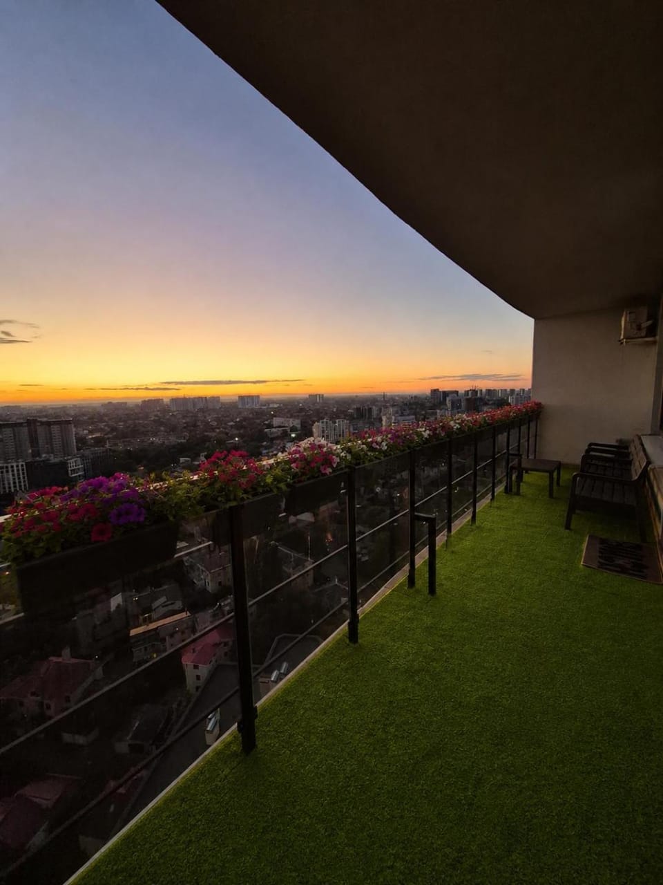 View (from property/room), Balcony/Terrace, Sunset