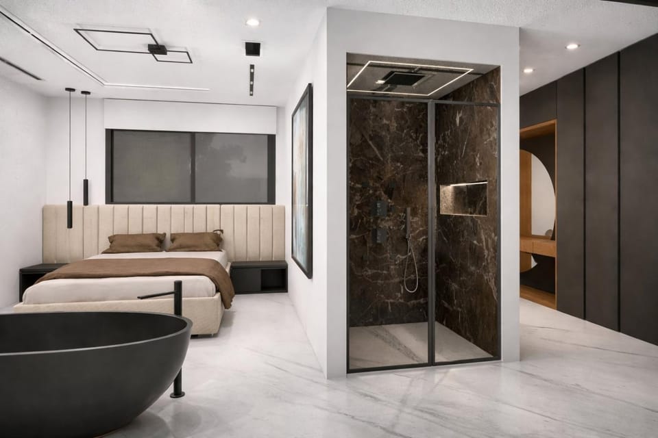 Shower, Toilet, Bedroom, Bath, locker, wardrobe