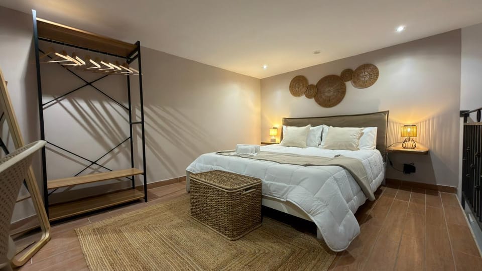 Bed, Photo of the whole room, Bedroom, towels, wardrobe