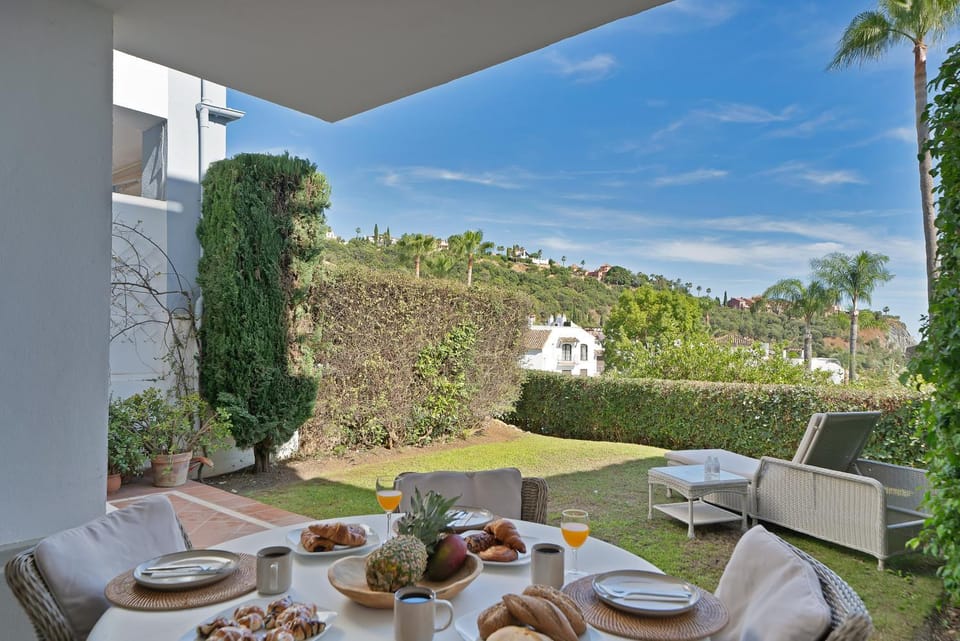 Patio, Garden, Food, Garden view