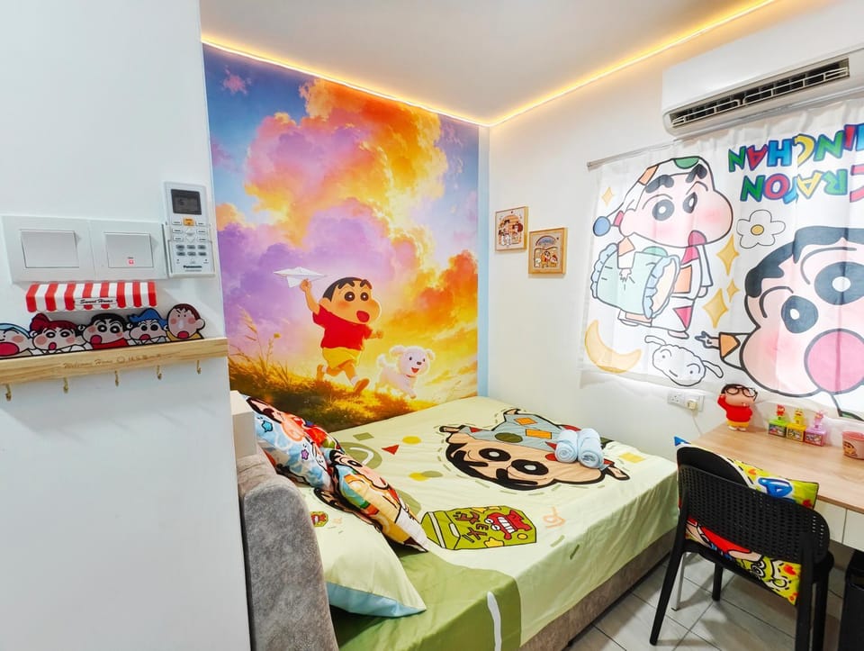 ShinChan-蜡笔小新 Fashion LED Studio Kampar I Ipoh 2px Apartment in Perak