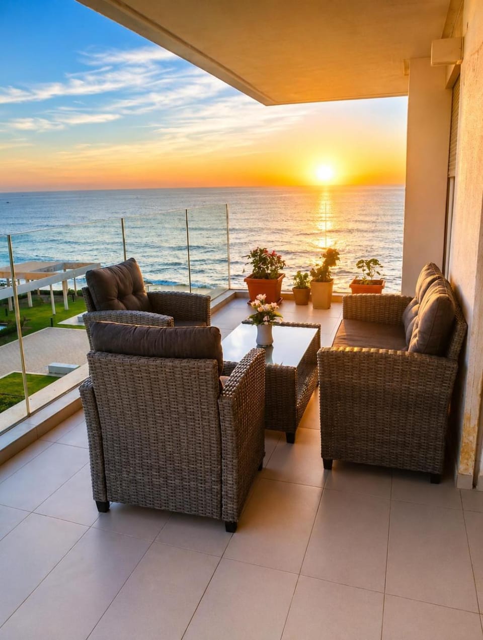 Sea View Luxury Apartment Pool & Gym Apartment in Rabat