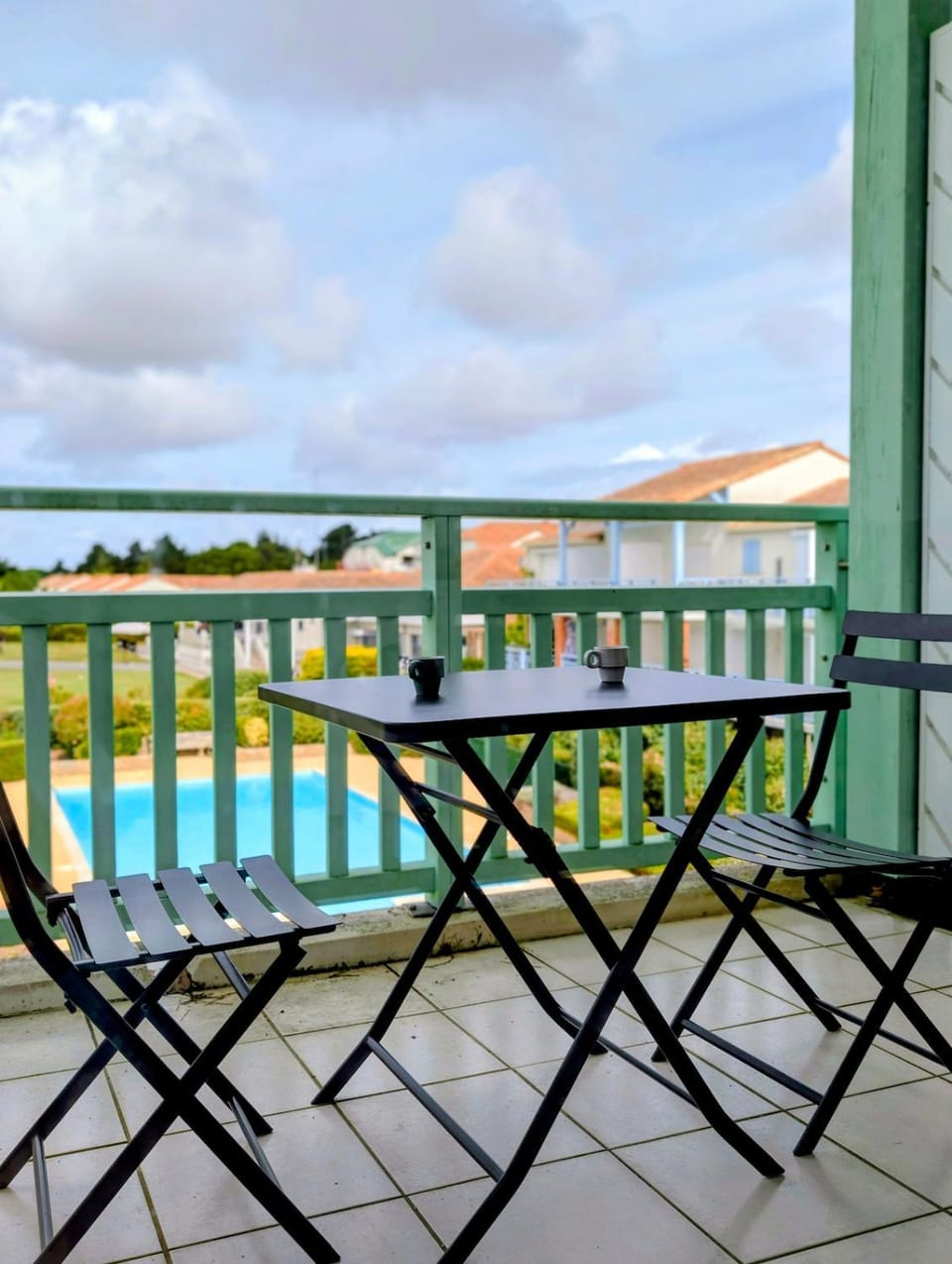 View (from property/room), Balcony/Terrace, Pool view, Swimming pool
