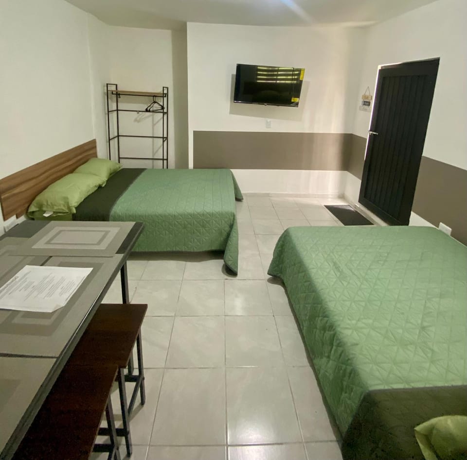 Bed, TV and multimedia, Kitchen or kitchenette, Photo of the whole room, Bedroom