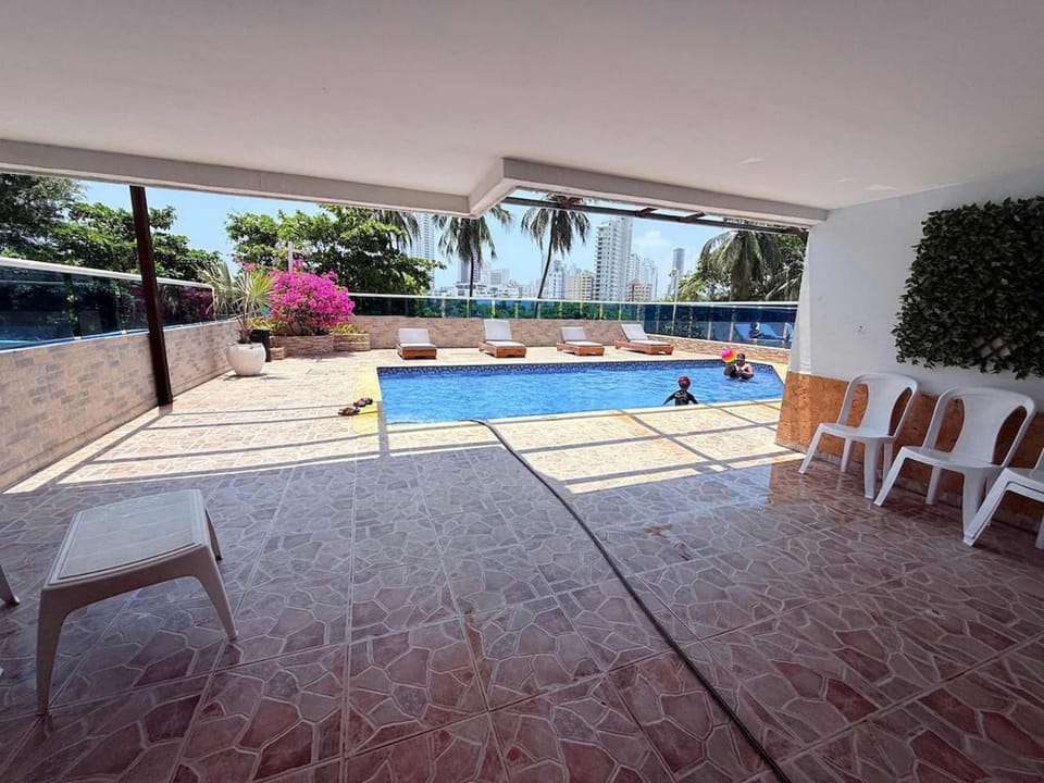 Vista al mar-1Hab-Piscina-2 min Playa-5min C Historico Apartment in Cartagena