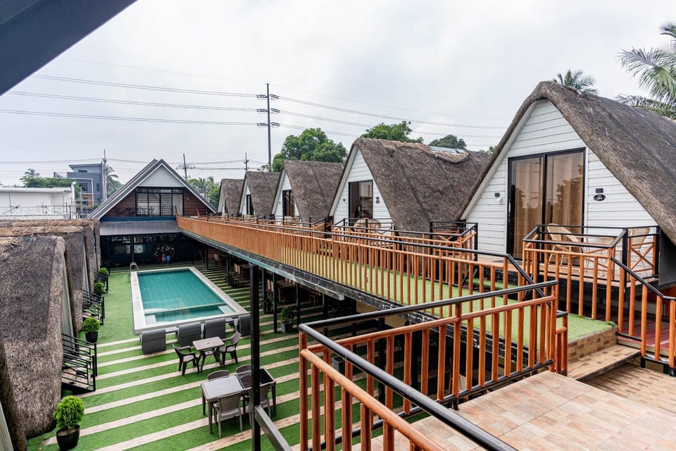 Property building, Pool view