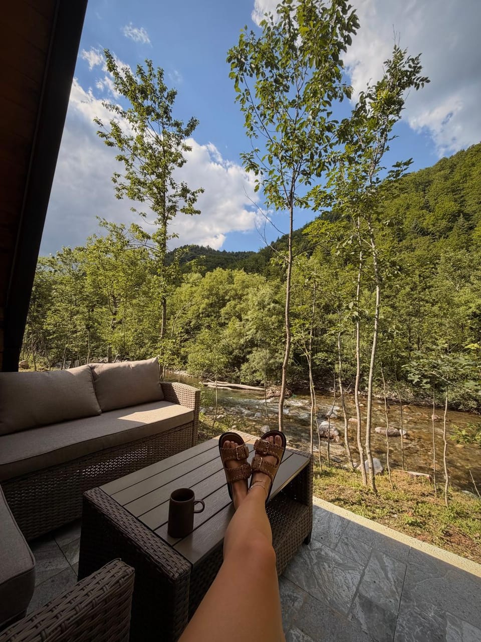 Patio, Spring, Day, Natural landscape, View (from property/room), Balcony/Terrace, Mountain view