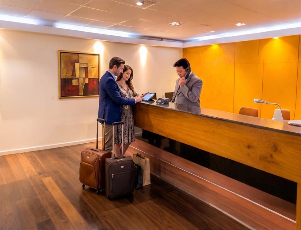 People, Lobby or reception, Guests