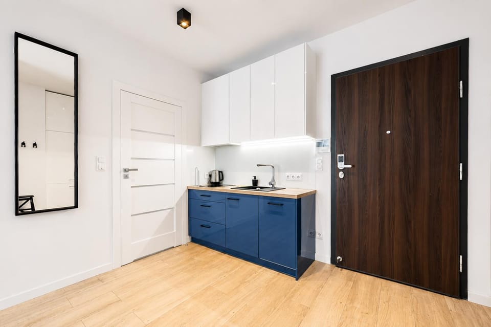 Kitchen or kitchenette, stove, wardrobe