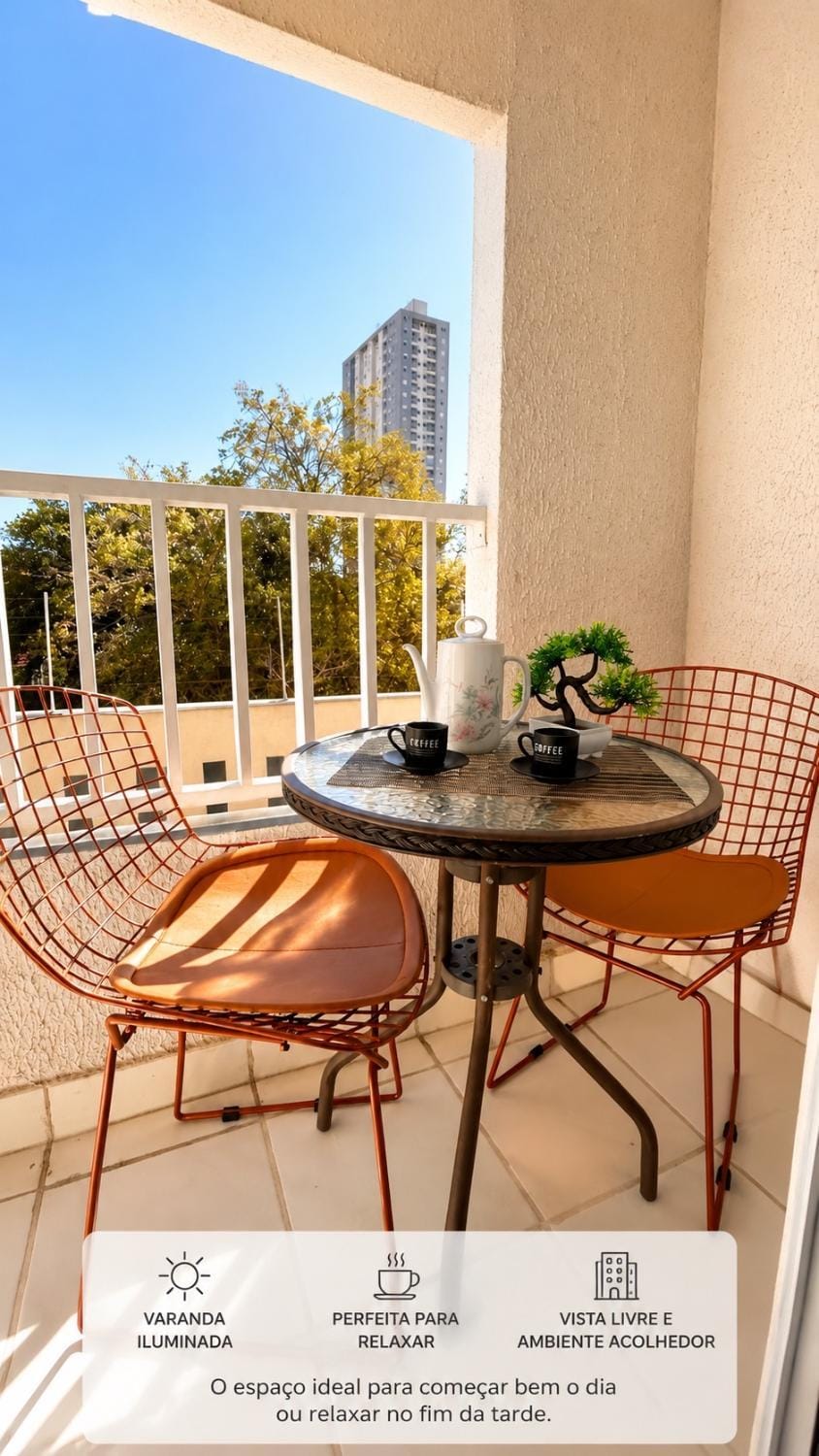 Studio com sacada, piscina e academia a 25 min Aeroporto GRU Apartment in Guarulhos