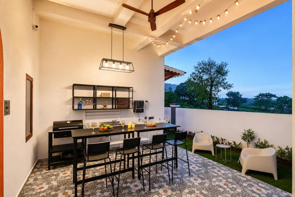 ELIVAAS Signature Sreelakam Villa 4-BHK Hillside Hideaway With Pvt Pool, Terrace Lounge, Sit-Out Areas & 360 Hill Views Near Sahyadri The Waterfall Villa in Maharashtra