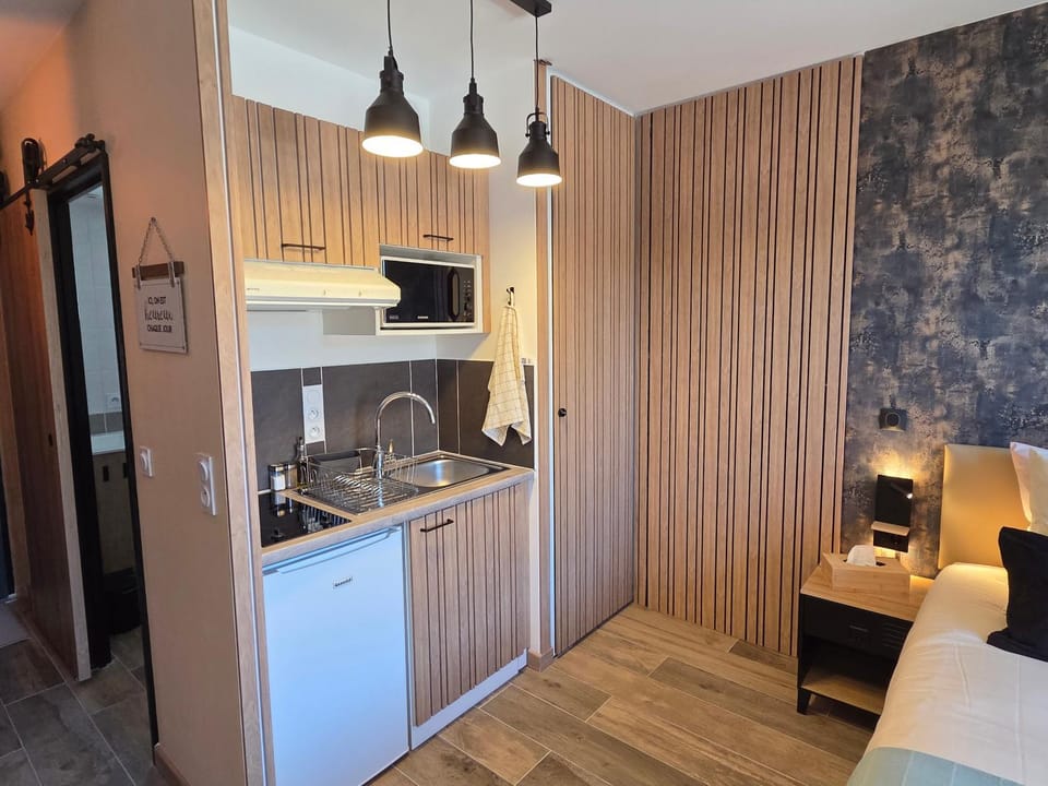 Kitchen or kitchenette, kitchen