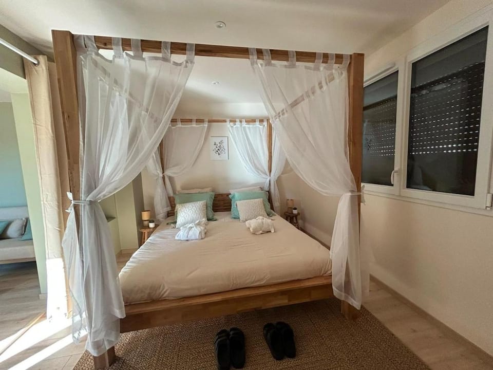 Wellness Suite with Hot Tub & Private Nordic Bath House in Auvergne-Rhône-Alpes