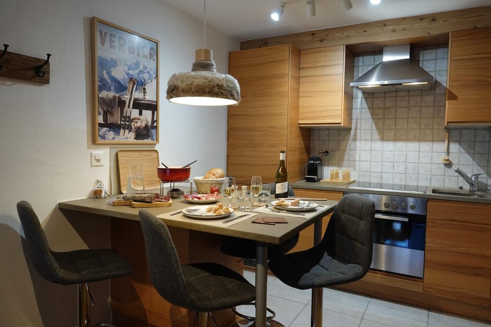 La Ruinette-charming 1-bed flat in Verbier centre Apartment in Bagnes