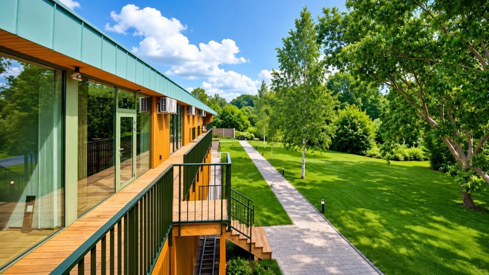 Property building, Garden