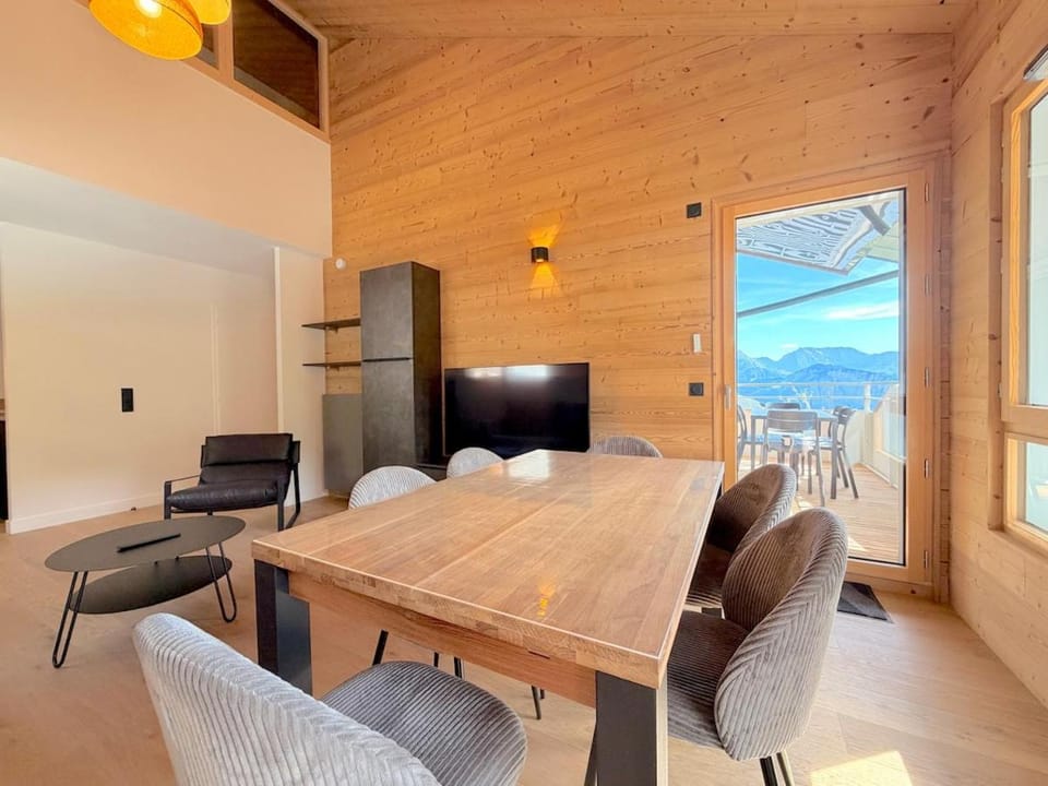 T3 neuf et calme - Vue sublime et garage privé Apartment in Huez