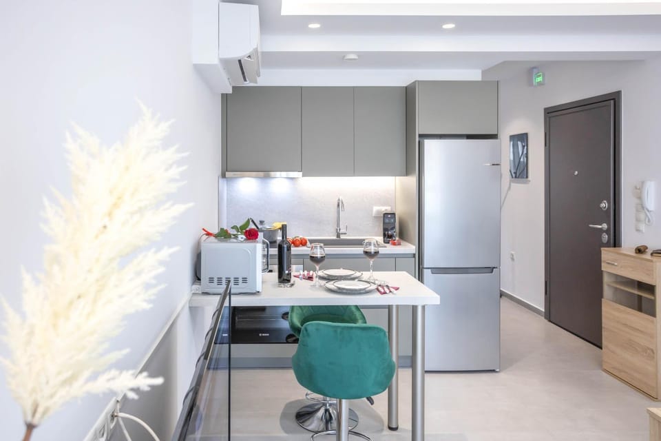 Living room, kitchen